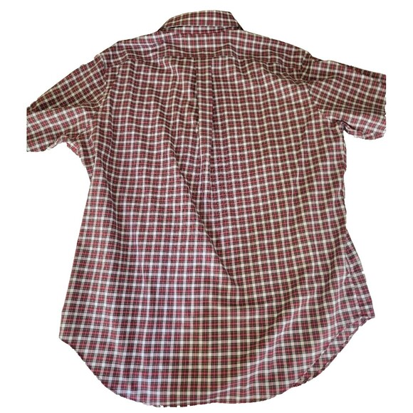 Lauren By Ralph Lauren Men's Red White Black Long Sleeve Shirt NWOT 32/33 - Picture 9 of 11